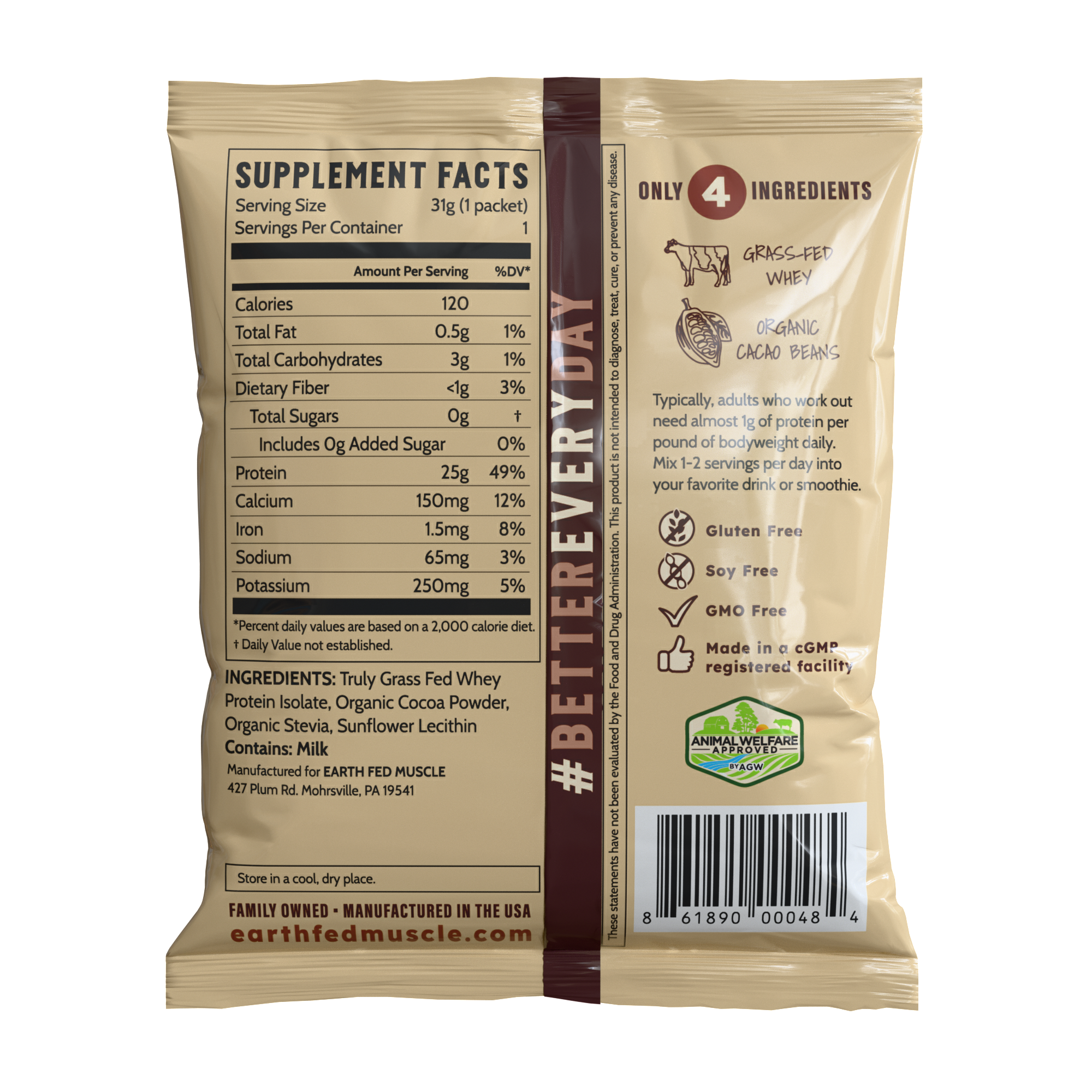 Single Serving Whey Protein Packs
