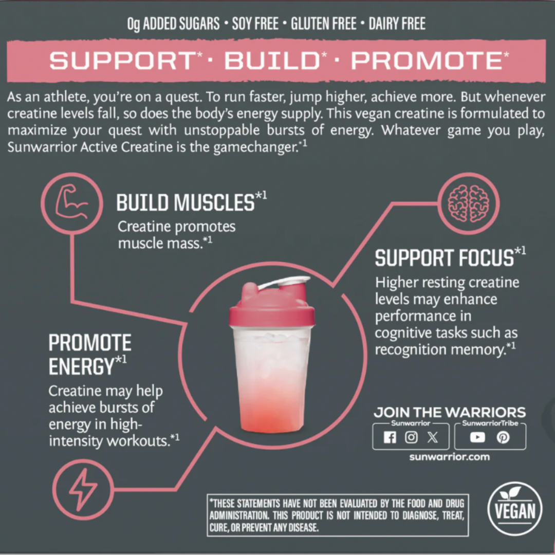 Raspberry Active Creatine Drink Powder- Individual Packs