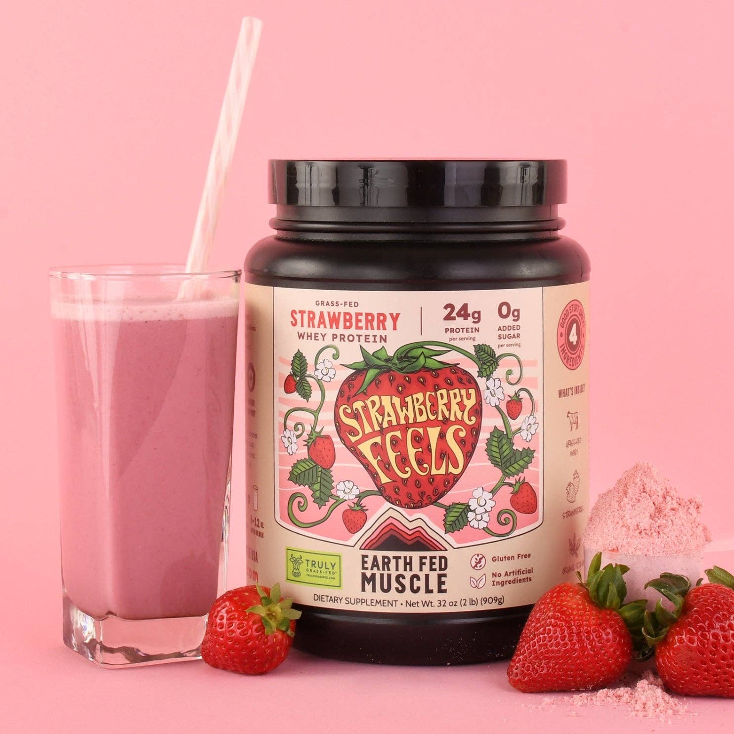 Strawberry Feels (Forever) Grass-Fed Whey Protein