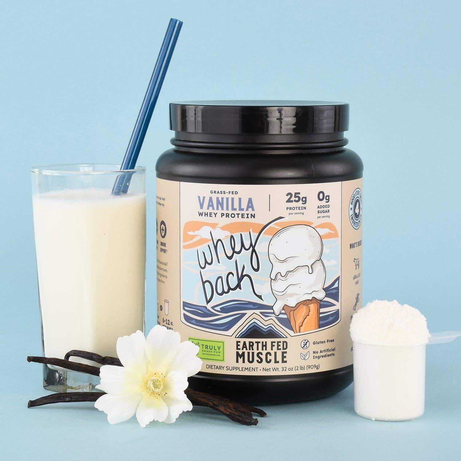 Whey Back Vanilla Grass-Fed Whey Protein