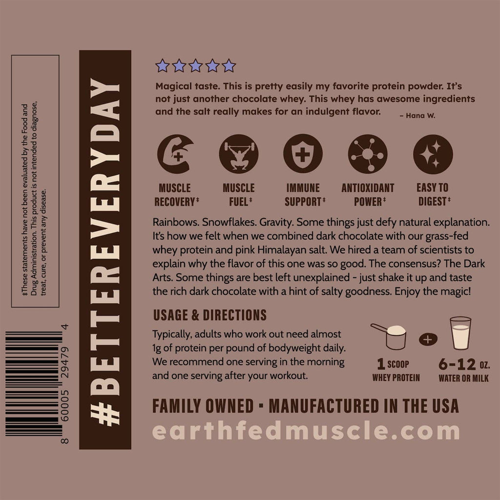 Dark Arts Salted Chocolate Grass-Fed Whey Protein